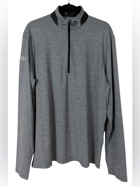 NWT Greyson Guide Sport Quarter Zip Performance Light Heather Grey Sz Large